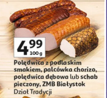 Polędwica z podlaskim smakiem, palcówka owcza, polędwica dębowa lub schab pieczony dział tradycji promocja w Auchan