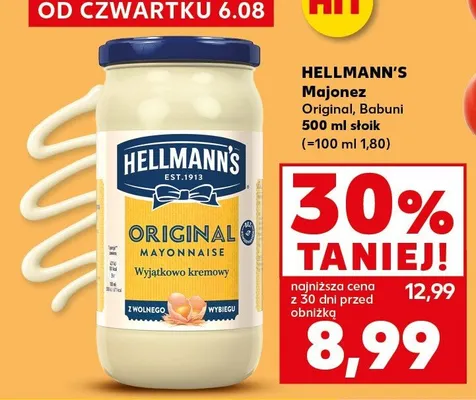Majonez Original Hellmann's promocja w Kaufland
