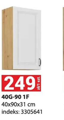 Szafka kuchenna 40 g-90 1F 40x90x31 cm promocja w Merkury Market