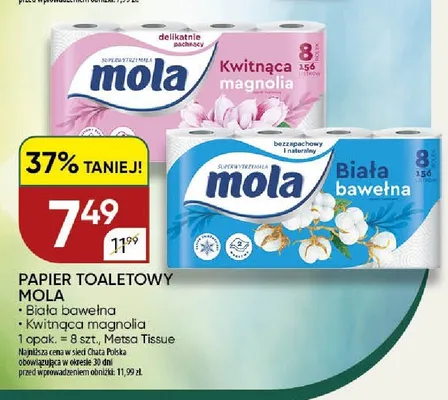 Papier toaletowy Mola Kwitnąca magnolia promocja w Chata Polska