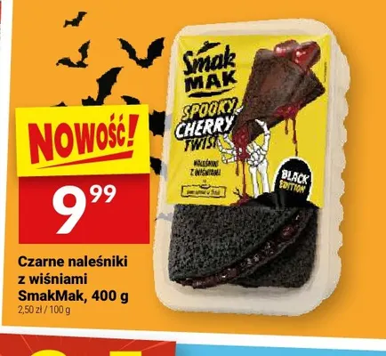 Czarne naleśniki z wiśniami SmakMak Spooky Cherry Twist promocja w Twój Market