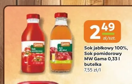 Sok pomidorowy Gama promocja w Gama