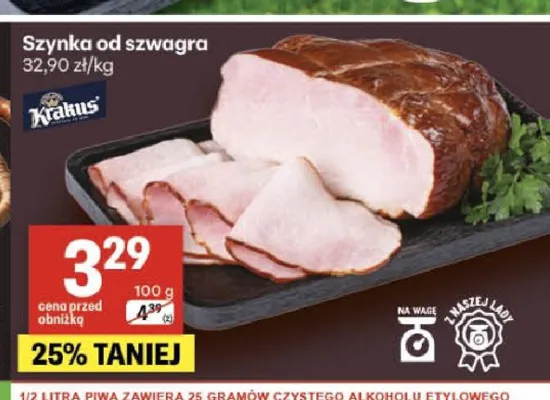 Szynka od szwagra Krakus promocja w Delikatesy Centrum
