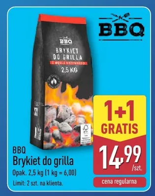 Brykiet do grilla promocja w Aldi