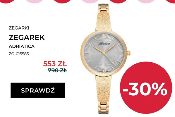 Zegarek Adriatica ZG-015585 promocja w Briju