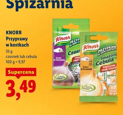 Przyprawa w kostkach - cebula promocja w Lidl
