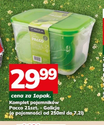 Komplet pojemników Pacco Galicja promocja w Hitpol