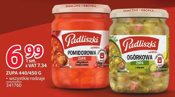 Zupa ogórkowa z mięsem Pudliszki promocja w Selgros