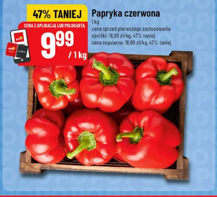 Papryka czerwona promocja w POLOmarket