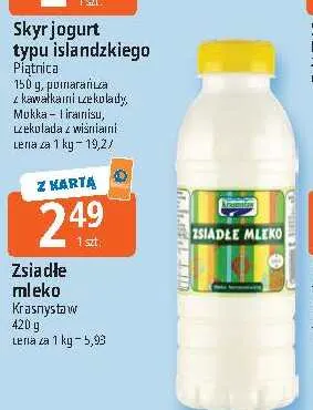 Zsiadłe mleko Krasnystaw promocja w Leclerc