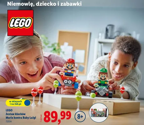 Zestaw klocków Mario kontra Baby Luigi promocja w Lidl