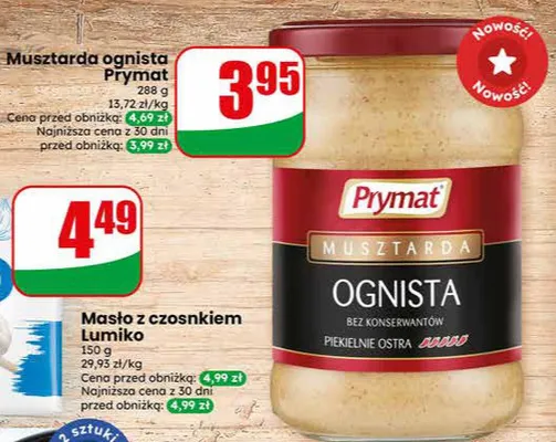 Masło z czosnkiem Lumiko promocja w Dino