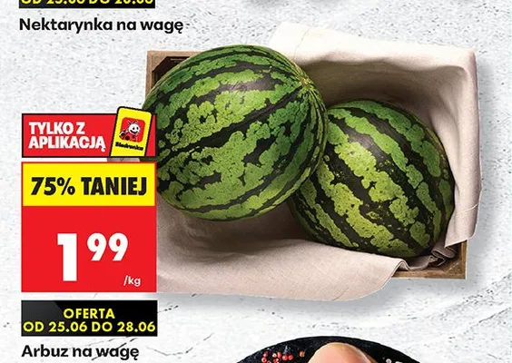 Arbuz na wagę promocja w Biedronka