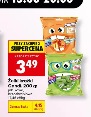 Żelki krążki brzoskwiniowe Candi promocja w Biedronka
