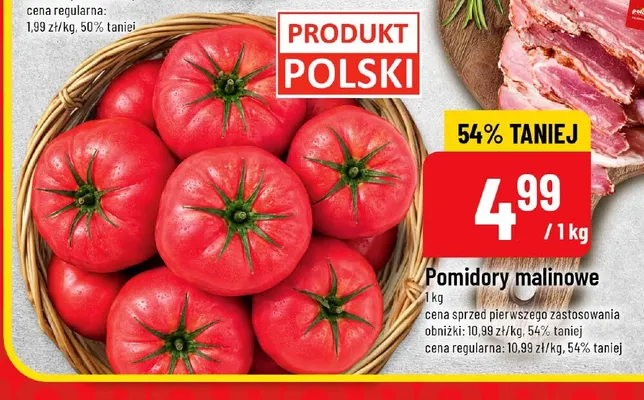 Pomidory malinowe promocja w POLOmarket