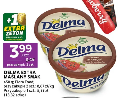 Margaryna Delma Extra Maślany Smak promocja w Stokrotka