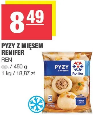 Pyzy z mięsem Renifer Ren promocja w SPAR