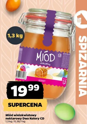 Miód wielokwiatowy nektarowy Dwa Kolory CD promocja w Netto