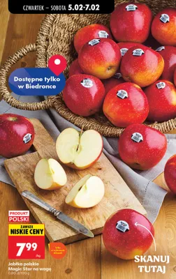 Jabłka polskie Magic Star na wagę promocja w Biedronka