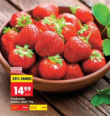 Truskawka polska promocja w Biedronka