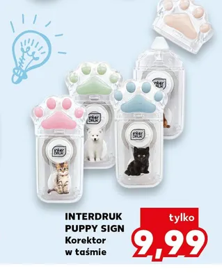 Korektor w taśmie Interdruk Puppy Sign promocja w Kaufland