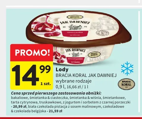 Lody Bracia Koral Jak Dawniej promocja w Intermarche