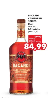 Rum Bacardi Caribbean Spiced 40% promocja w Kaufland