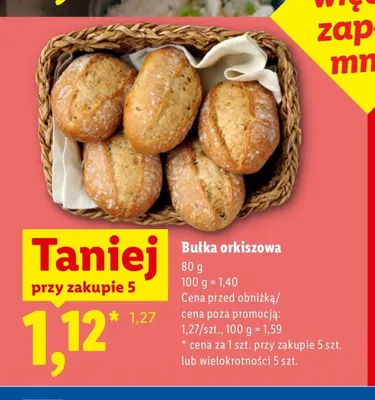 Bułka orkiszowa promocja w Lidl