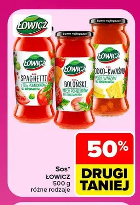 Sos Łowicz boloński promocja w Carrefour