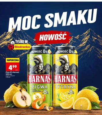 Piwo 8% Harnaś pigwa promocja w Biedronka