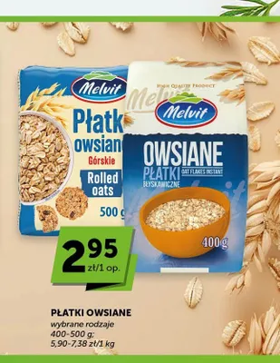 Płatki owsiane błyskawiczne Melvit promocja w Groszek