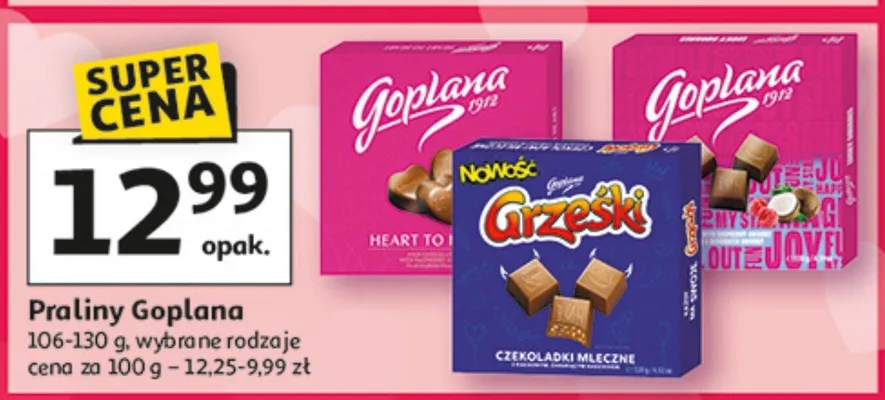 Praliny Praliny Goplana promocja w Auchan