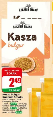 Kasza bulgur Kuchnia Smaku promocja w Dino