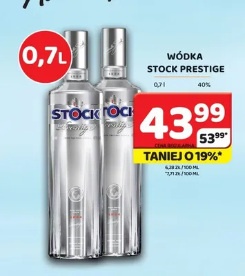 Wódka Stock Prestige promocja w Delfin