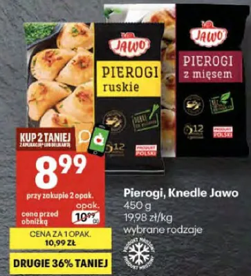 Pierogi, knedle wybrane rodzaje promocja w Delikatesy Centrum