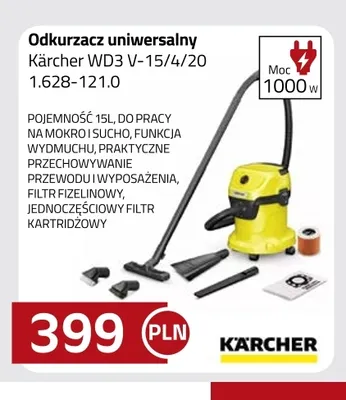 Odkurzacz uniwersalny Kärcher Wd 3V-15/4/20 1,628-121,0 promocja w kakto.pl