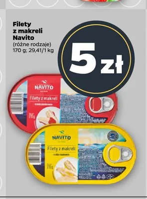 Filety z makreli w sosie pomidorowym Navito promocja w Netto