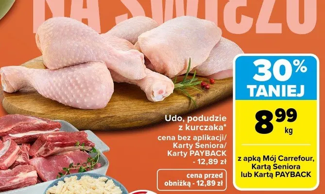 Podudzie z kurczaka Carrefour promocja w Carrefour
