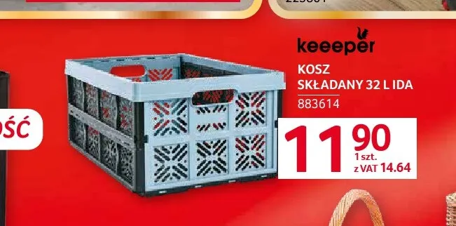Kosz składany 32 l Ida Keeeper promocja w Selgros