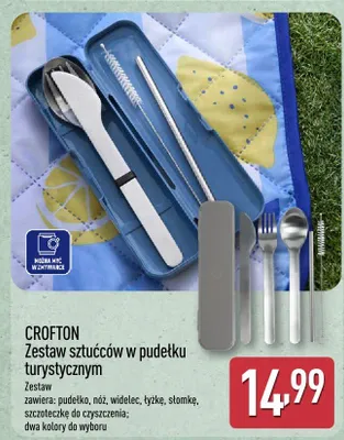 Zestaw sztućców w pudełku turystycznym CROFTON promocja w Aldi