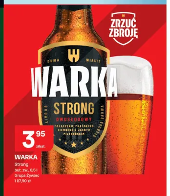 Piwo Warka Strong promocja w Chorten