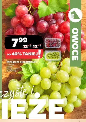 Winogrono bezpestkowe jasne promocja w Netto