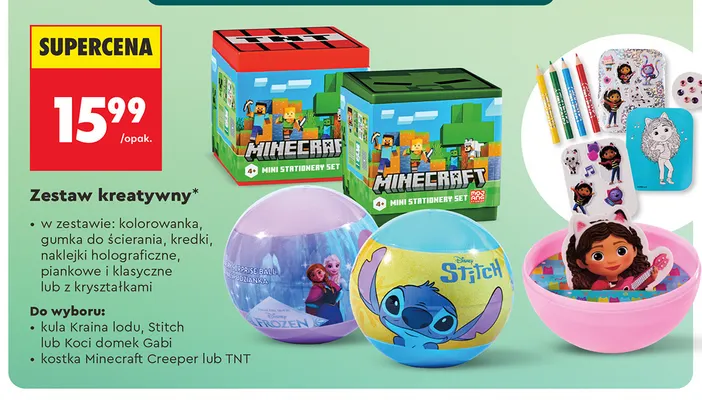 Zestaw kreatywny kula Koci domek Gabi promocja w Biedronka