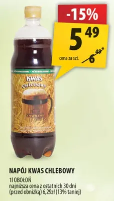 Napój kwas chlebowy promocja w Arhelan