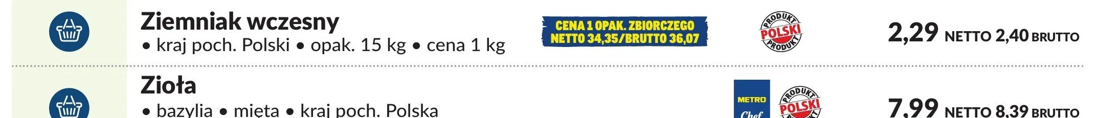 Ziemniak wczesny polski promocja w Makro