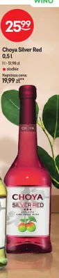 Wino czerwone owocowe Choya Silver Red promocja w Żabka