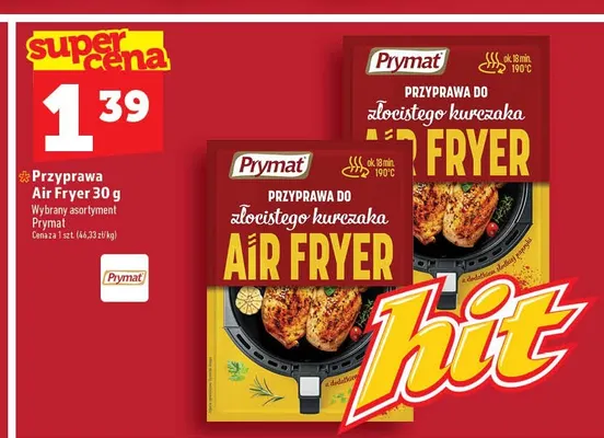 Przyprawa do złocistego kurczaka Air Fryer Prymat promocja w TOPAZ