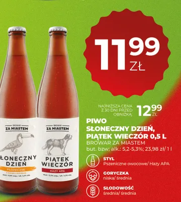 Piwo Piątek Wieczór Browar Za Miastem promocja w Duży Ben