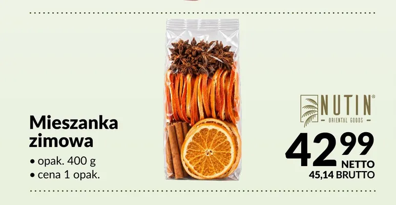 Mieszanka zimowa Nutin promocja w Makro