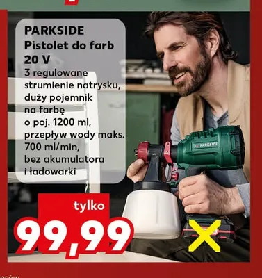 Pistolet do farb 20V Parkside promocja w Kaufland